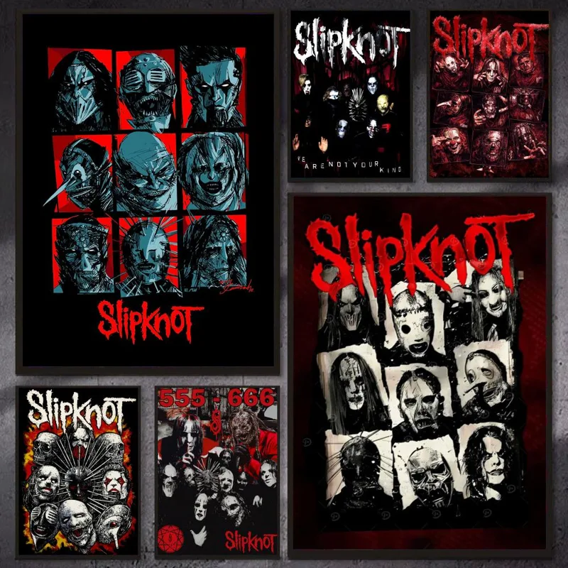 Gaming Accessories Bedroom - バンド S-Slipknot ロックポスター モダンな美的ポスター 寝室やゲームルーム用のクールなプレミアム装飾品