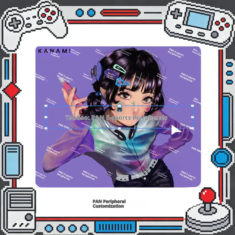 Gaming Accessories For Valorant - PAN Esports Kanami Nana ガラスゲーミングマウスパッド FPS
