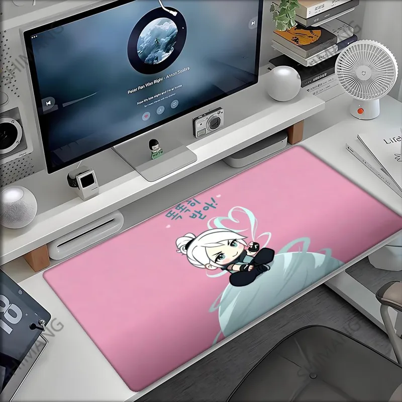 Gaming Accessories For Valorant - ホットゲームヴァロラントジェットマウスパッドXXLゲーミングアクセサリーオフィスゲーマーキーボードデスクマット滑り止めラップトップ大型ラバーマウスパッド