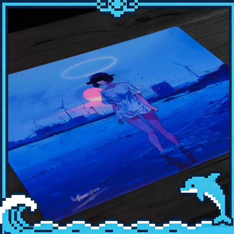 Gaming Accessories For Valorant - PAN Esports Aurora Yuna ガラス製ゲーミングマウスパッド FPS対応