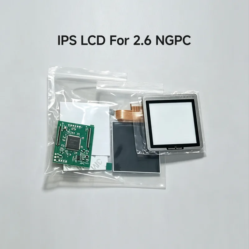 Gaming Accessories Needed - 新しい2.6インチオリジナルサイズ高輝度IPS液晶画面、ネオジオポケットカラーNGPC用、シェルを切る必要なし、ゲーム用