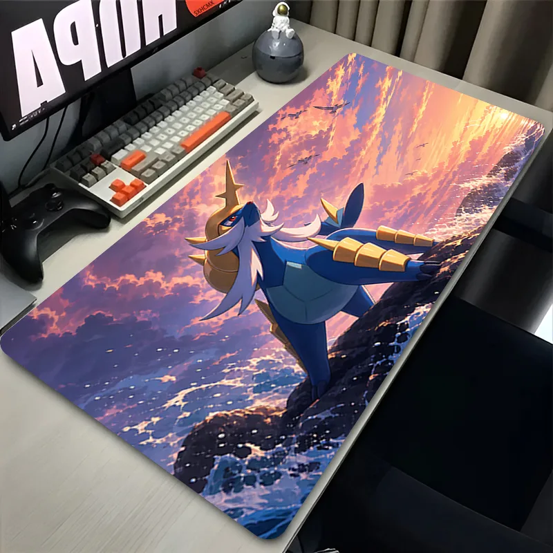 Gaming Accessories For Gaming Desk - マウスパッドアニメゲーミングpcアクセサリーマウスパッドゲーマーマウスマットキーボードマウスパッドコンピュータオフィスp-ポケモンサムロットデスクマット