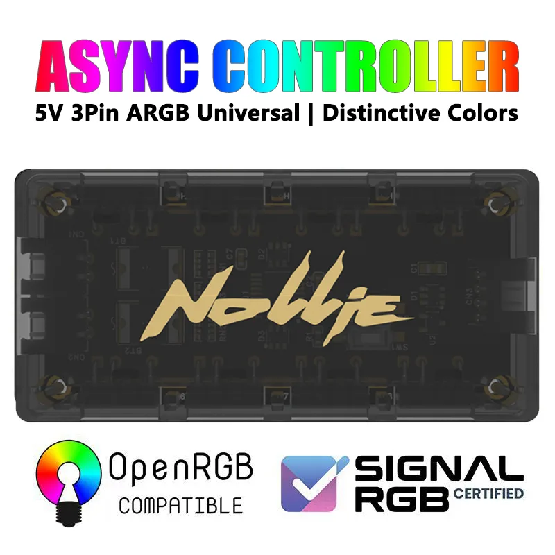 Fan Hub Rgb Controller - Nollie SignalRGB OpenRGB ユニバーサル 5V 3PIN