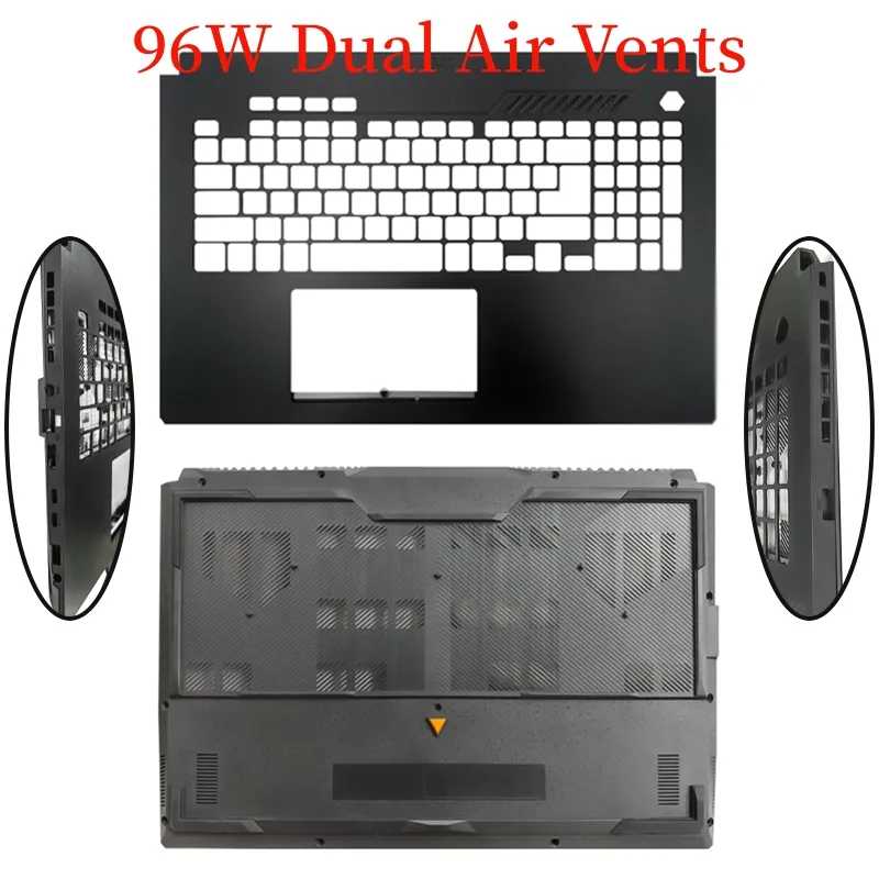 Gaming Accessories Asus - ASUS TUFゲーミングF17 FX707 A17 FA707ノートパソコンアクセサリー、ノートブック画面LCDバックカバー、フロントベゼル、ヒンジ、パームレスト、ボトムケース