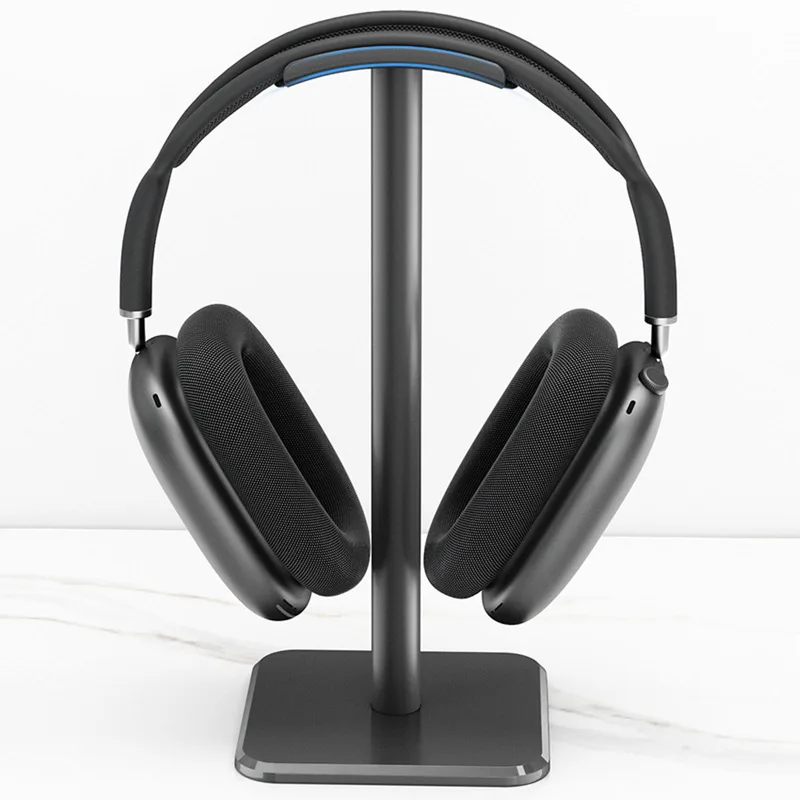 Gaming Accessories For Setup - ヘッドフォンスタンド 角丸コーナー 滑り止めベース TPUトレイ 頑丈な金属バー ヘッドセットホルダー