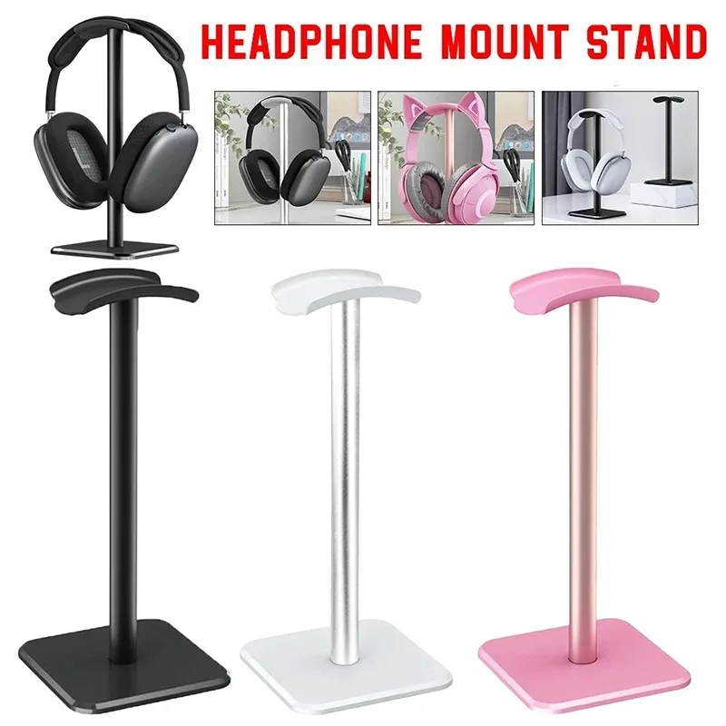 Gaming Accessories For Setup - 1 個ユニバーサルプラスチックヘッドフォンホルダーゲーミングヘッドセットスタンドデスクトップオーガナイザーヘッドヘッドセットディスプレイラックイヤホンハンガーブラケット