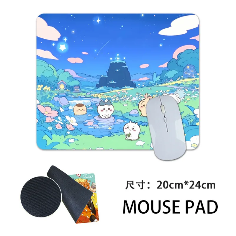 Gaming Accessories Cute - ちいかわシリーズかわいい漫画マウスパッドアニメ滑り止めマウスパッドeスポーツゲーミングテーブルマットとマウスパッドハチワレうさぎ