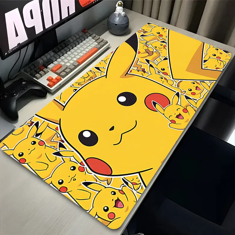Gaming Accessories For Gaming Setup - マウスパッド P-ポケモン ピカチュウ コンピュータゲームアクセサリー マウスパッド ラップトップデスクマット