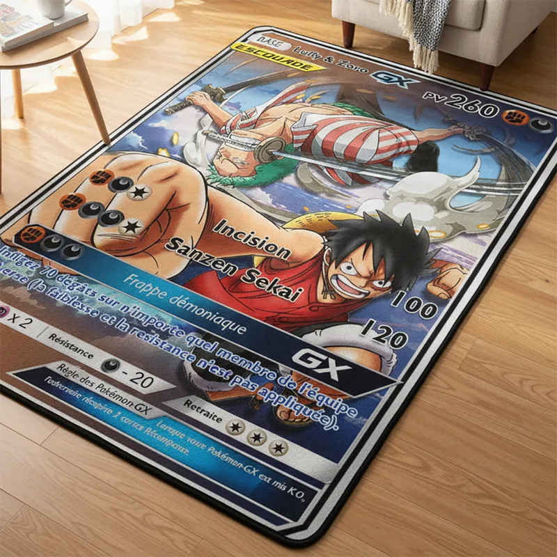 Gaming Accessories Kids - アニメワンピース ルフィ&ゾロ 漫画ラグ フロアラグ 子供部屋 ゲーム装飾