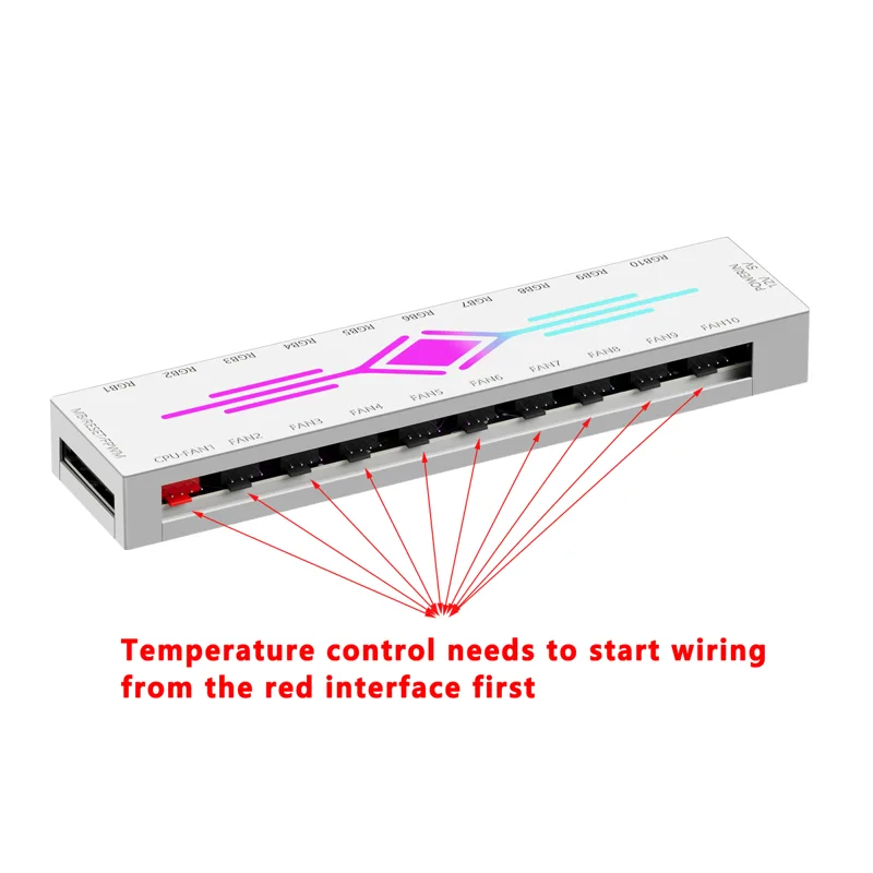 ICE Whale K10 1 to 10 PWM&ARGB - Fan Hub Rgb Controller のレビューと価格