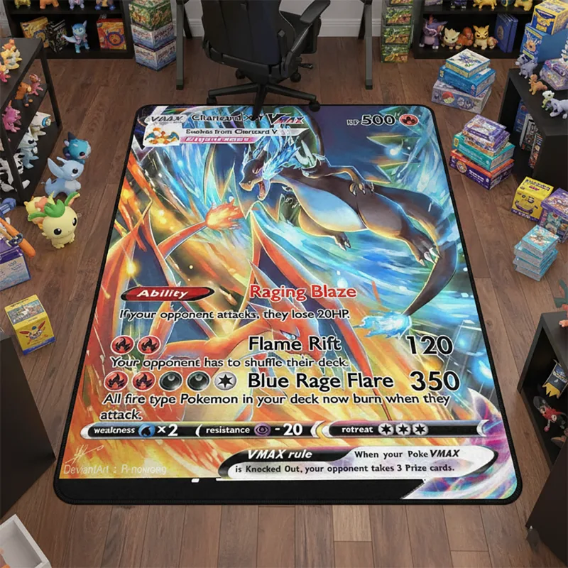 アニメポケモンカード リザードン VMAX ラグ フロアラグ - Gaming Accessories Kids のレビューと価格