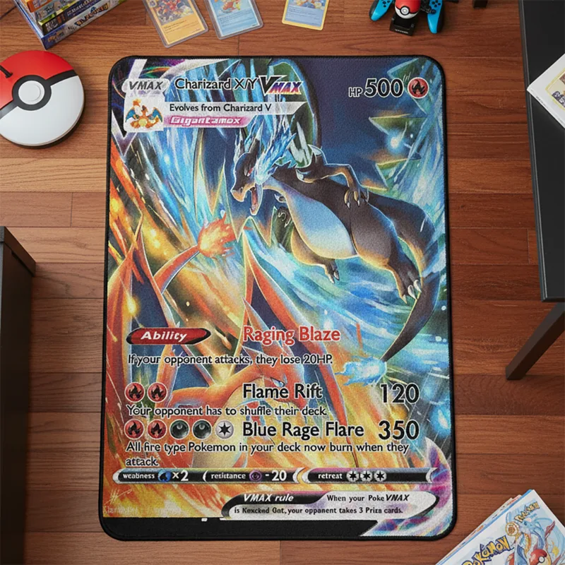 アニメポケモンカード リザードン VMAX ラグ フロアラグ - Gaming Accessories Kids のレビューと価格