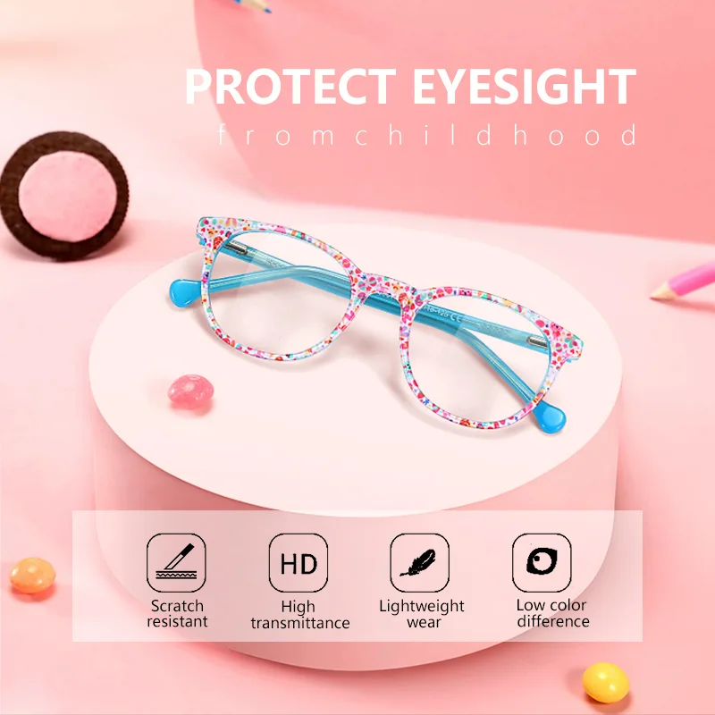 Bluemoky-女の子用の子供用光学メガネフレーム,近視用 - Gaming Accessories Kids のレビューと価格