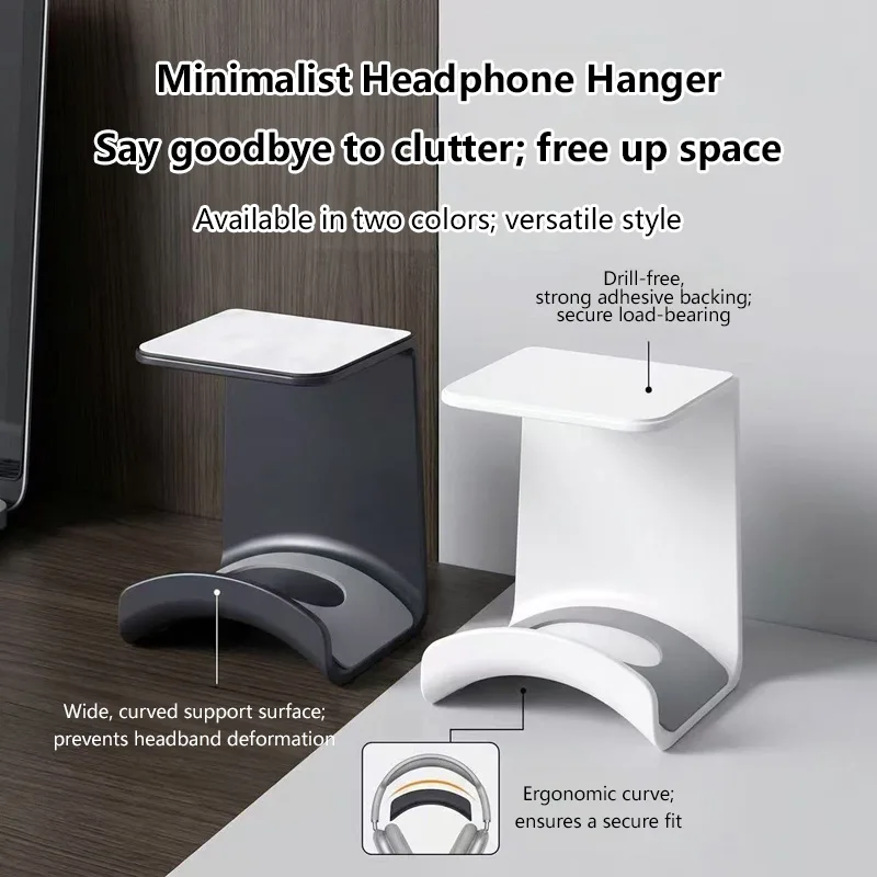 ユニバーサルヘッドフォンスタンド粘着プラスチック壁掛けハンガ - Gaming Accessories For Setup のレビューと価格