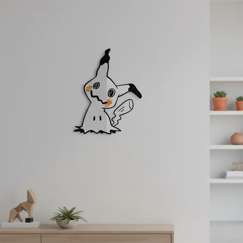 漫画ポケモンミミッキュアニメミラーかわいい美的壁飾りキュート - Gaming Accessories Cute のレビューと価格