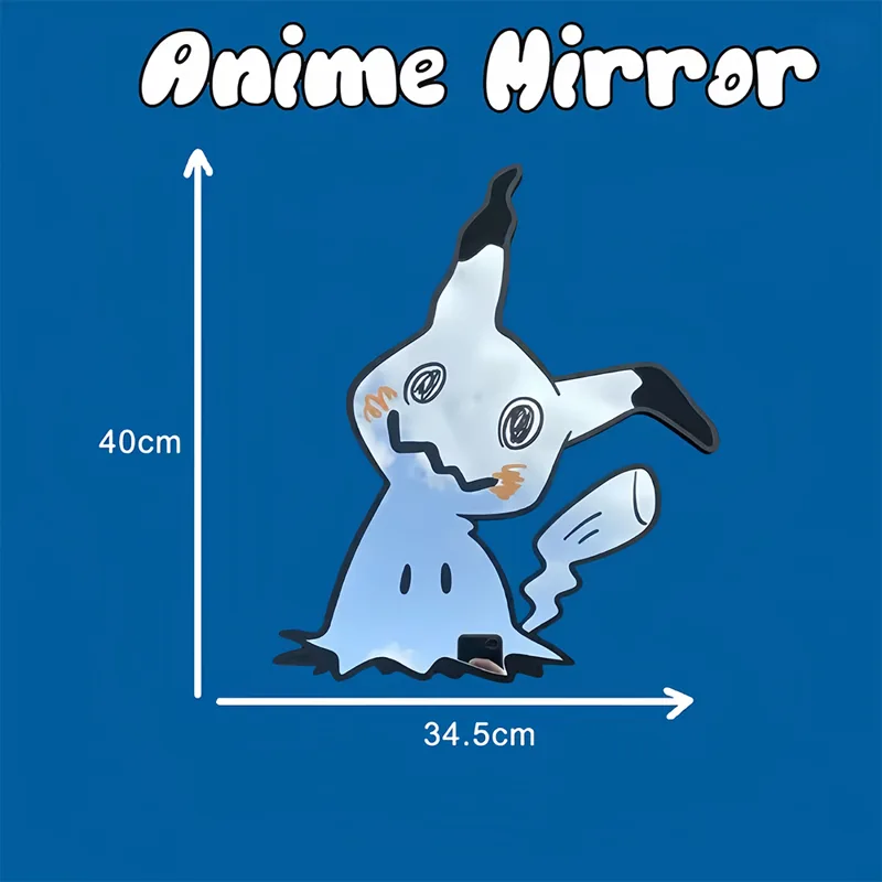 漫画ポケモンミミッキュアニメミラーかわいい美的壁飾りキュート - Gaming Accessories Cute のレビューと価格