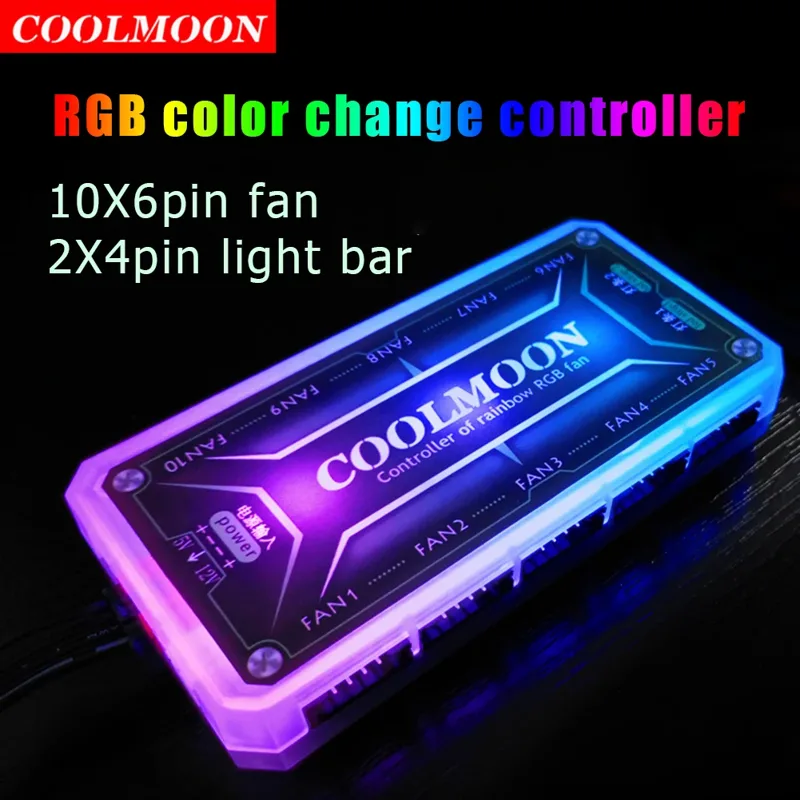 冷却ファンコントローラー,スマートリモコン,PCコンピュータ - Fan Hub Rgb Controller のレビューと価格