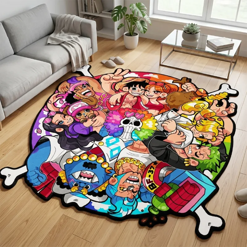 ワンピース ルフィ 麦わら帽子の船員たち アニメ フロアマッ - Gaming Accessories Bedroom のレビューと価格