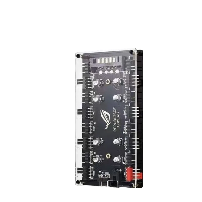 デュアル8ポートファンハブ ARGB/PWM 2-in-1  - Fan Hub Rgb Controller のレビューと価格