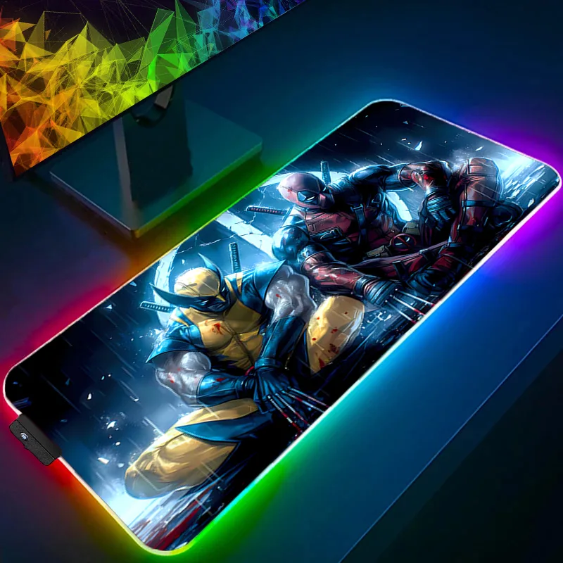 LED マウスパッドゲーミングバックライトロックエッジアニメ - Gaming Accessories For Gaming Setup のレビューと価格
