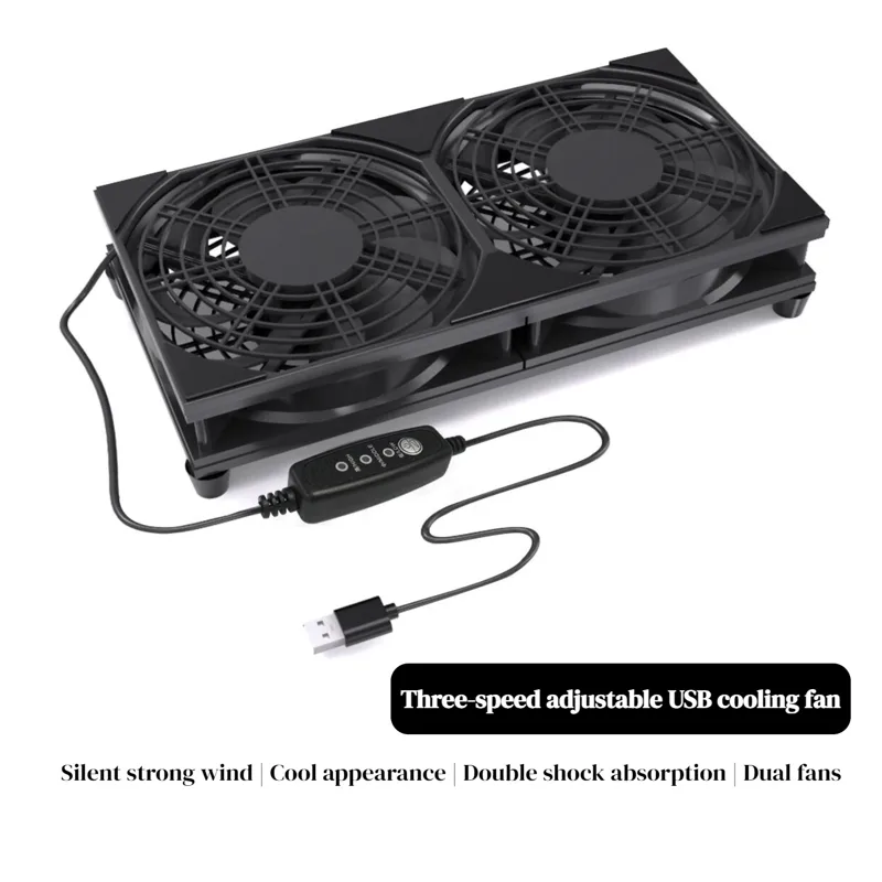 デュアルUSB冷却ファン（3段階速度調整付き） |   ルー - Fan Hub Rgb Controller のレビューと価格
