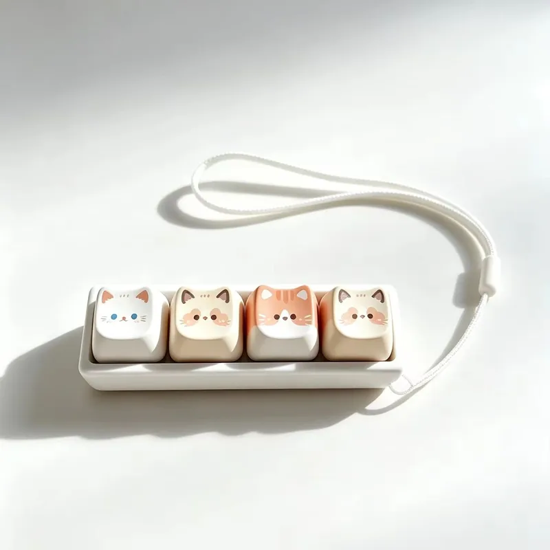 かわいい猫のメカニカルスイッチテスターキーホルダー、カワイイ - Keyboard Switch Tester のレビューと価格