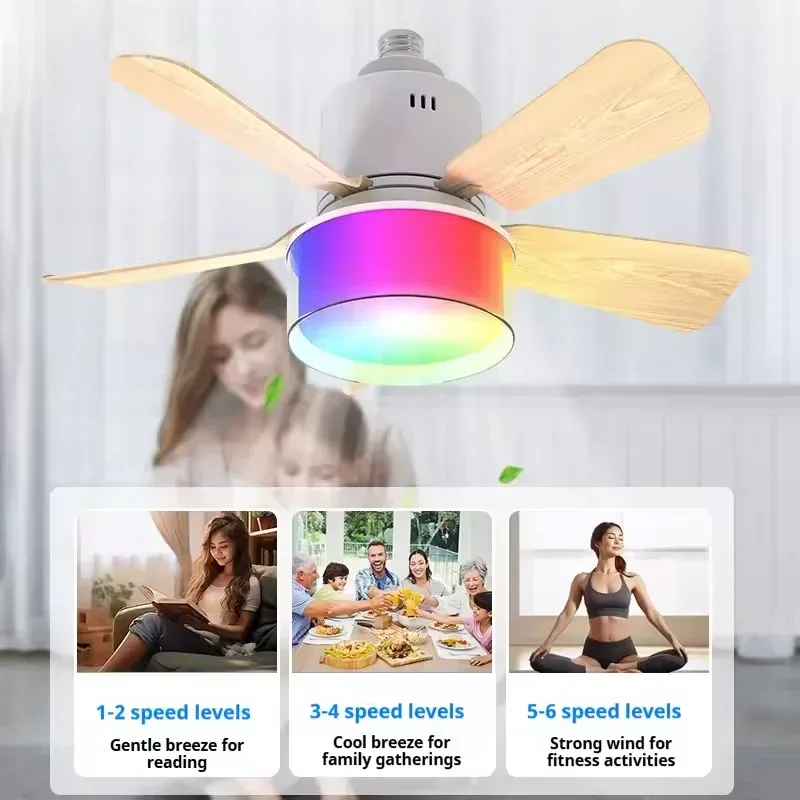 RGB LED シーリングファンランプ E27 調光可能なサ - Fan Hub Rgb Controller のレビューと価格