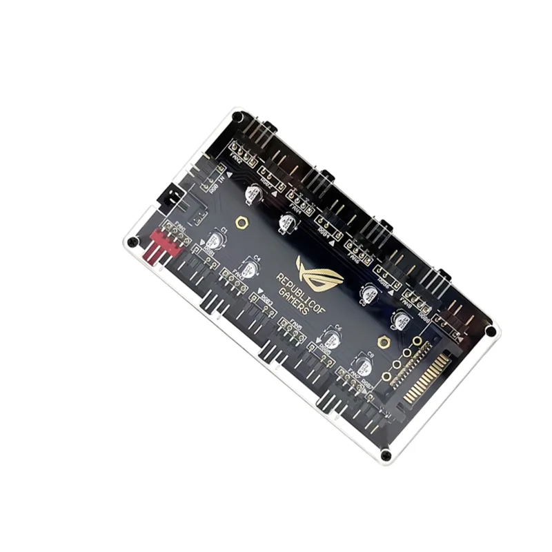 8ポートARGB PWMファンハブ、5V 3ピンARGBコン - Fan Hub Rgb Controller のレビューと価格
