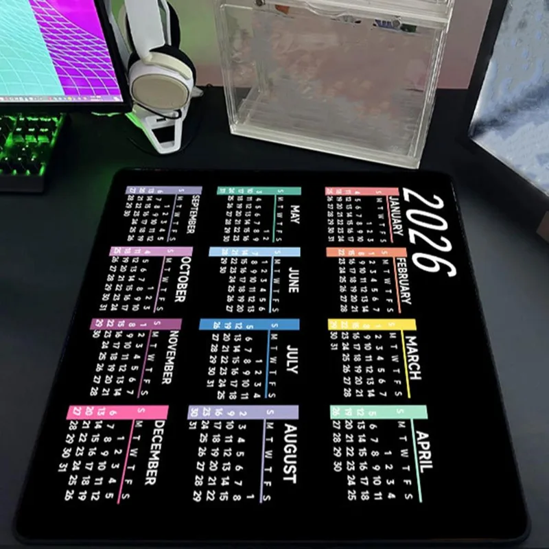 2026 カレンダー マウスパッド 防水 ホーム オフィス  - Gaming Accessories For Gaming Desk のレビューと価格