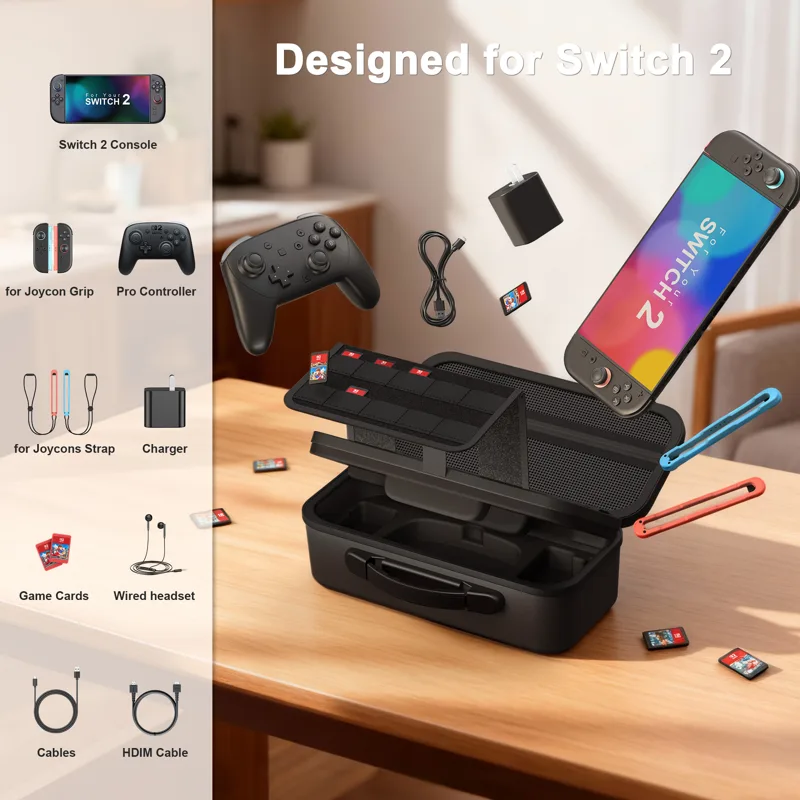 Switch 2 ゲーム機用保護ボックス、プロコントローラー - Gaming Accessories Store のレビューと価格