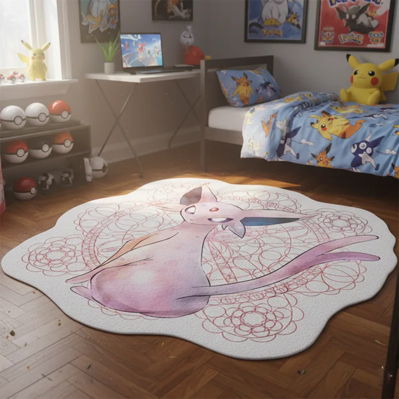 アニメカーペットポケモンかわいいエスペオンラグフロアラグ子供 - Gaming Accessories Kids のレビューと価格