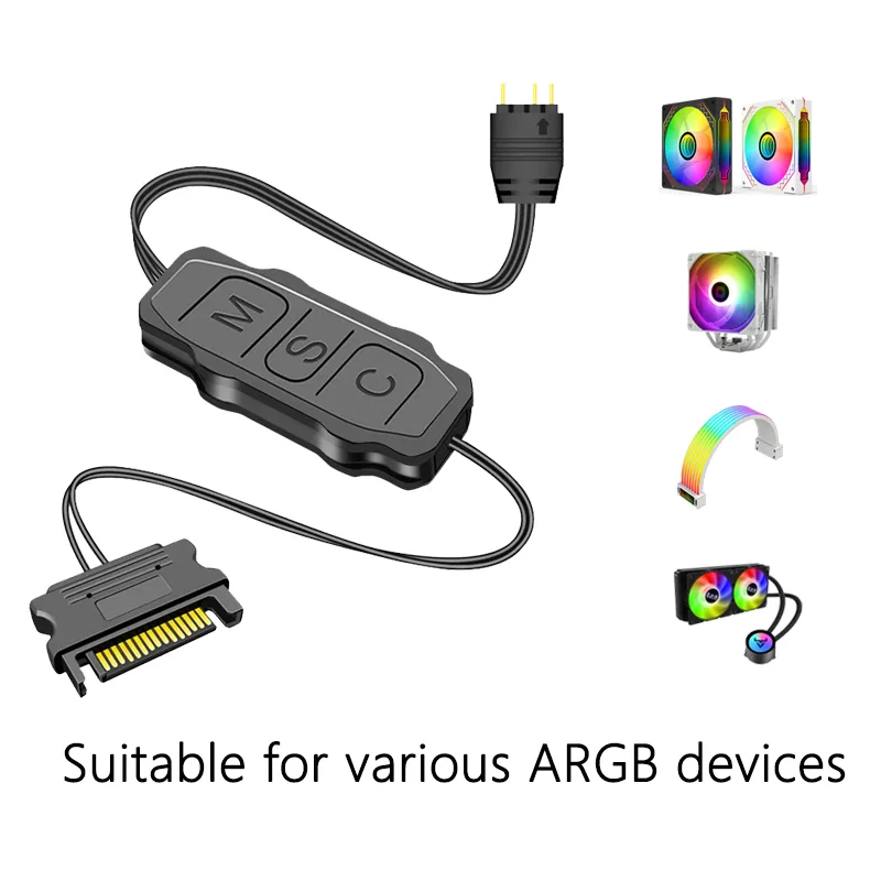 GPUHOLD SATA インターフェース 5V 3PIN  - Fan Hub Rgb Controller のレビューと価格