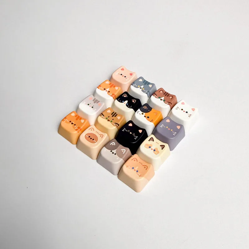 かわいい猫キーキャップ 4/16 キー毛プロファイル Pbt - Keyboard Switch Tester のレビューと価格