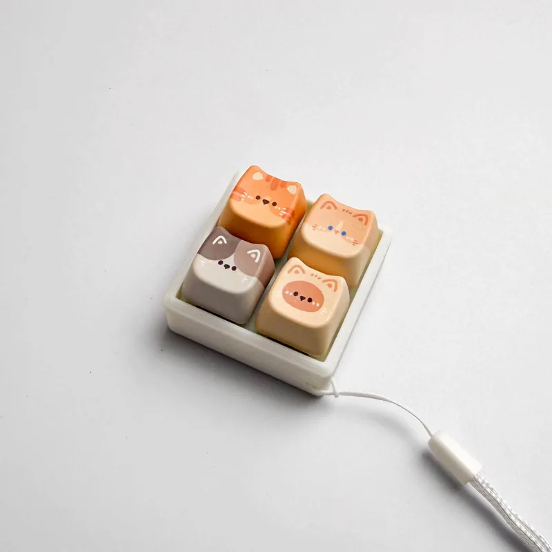かわいい猫キーキャップ 4/16 キー毛プロファイル Pbt - Keyboard Switch Tester のレビューと価格
