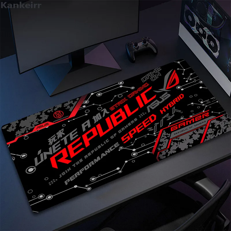 Asus Rog 黒マウスパッドアニメマウスマットゲームコン - Gaming Accessories Asus のレビューと価格