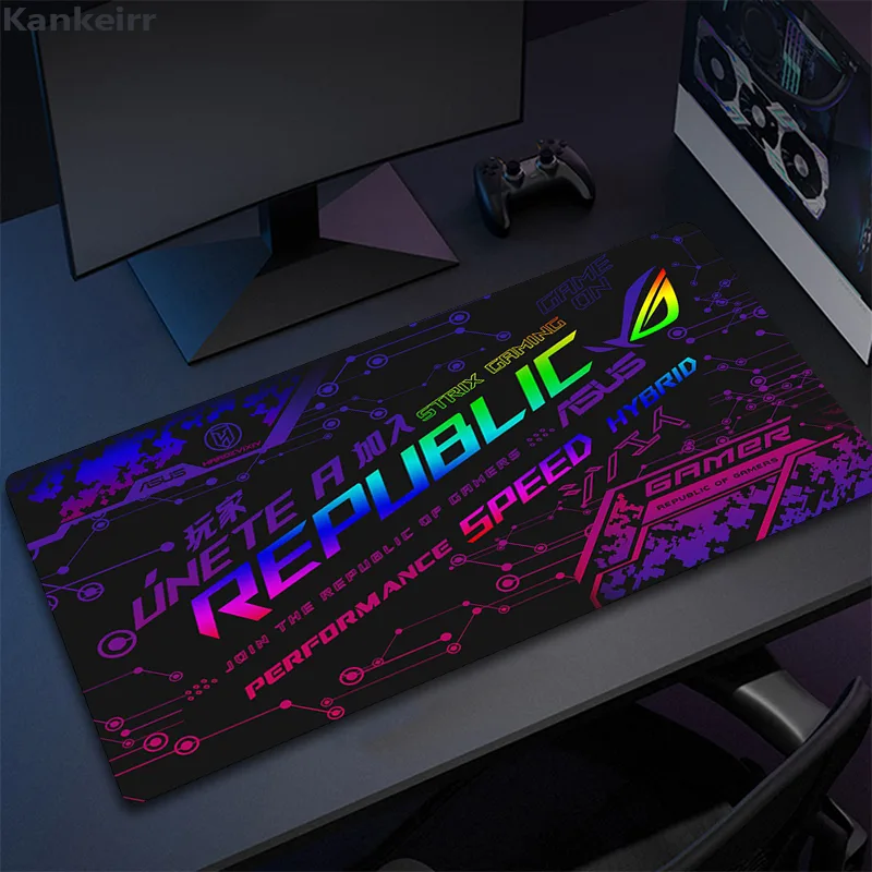 Asus Rog 黒マウスパッドアニメマウスマットゲームコン - Gaming Accessories Asus のレビューと価格