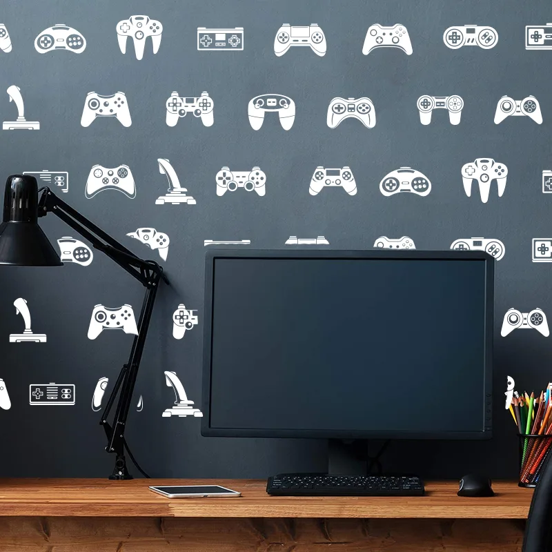 壁用ステッカー,39個,ビデオゲーム,プレイルーム,子供部屋 - Gaming Accessories Bedroom のレビューと価格