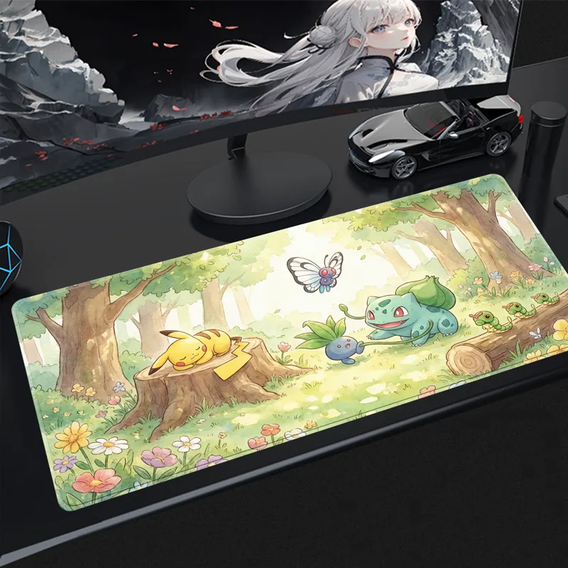 かわいいマウスパッドゲーミング PC アクセサリーポケモンピ - Gaming Accessories For Gaming Setup のレビューと価格