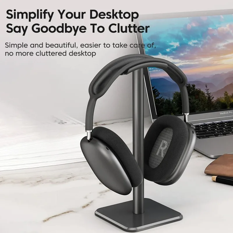 ユニバーサルヘッドフォンスタンドアルミ合金ヘッドセットホルダ - Gaming Accessories For Setup のレビューと価格