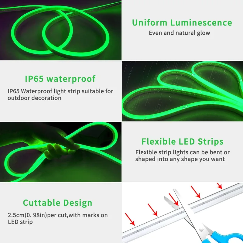RGB Led ストリップライト USB 5V 防水ネオン  - Gaming Accessories Bedroom のレビューと価格