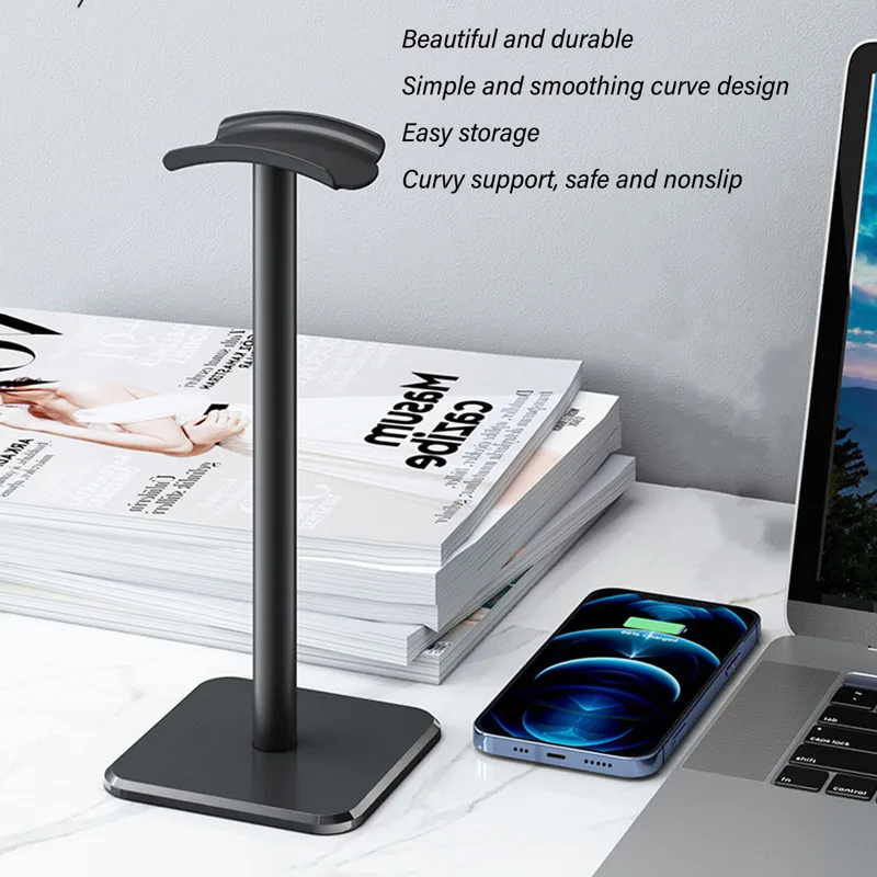 ヘッドフォンスタンド 角丸コーナー 滑り止めベース TPUト - Gaming Accessories For Setup のレビューと価格