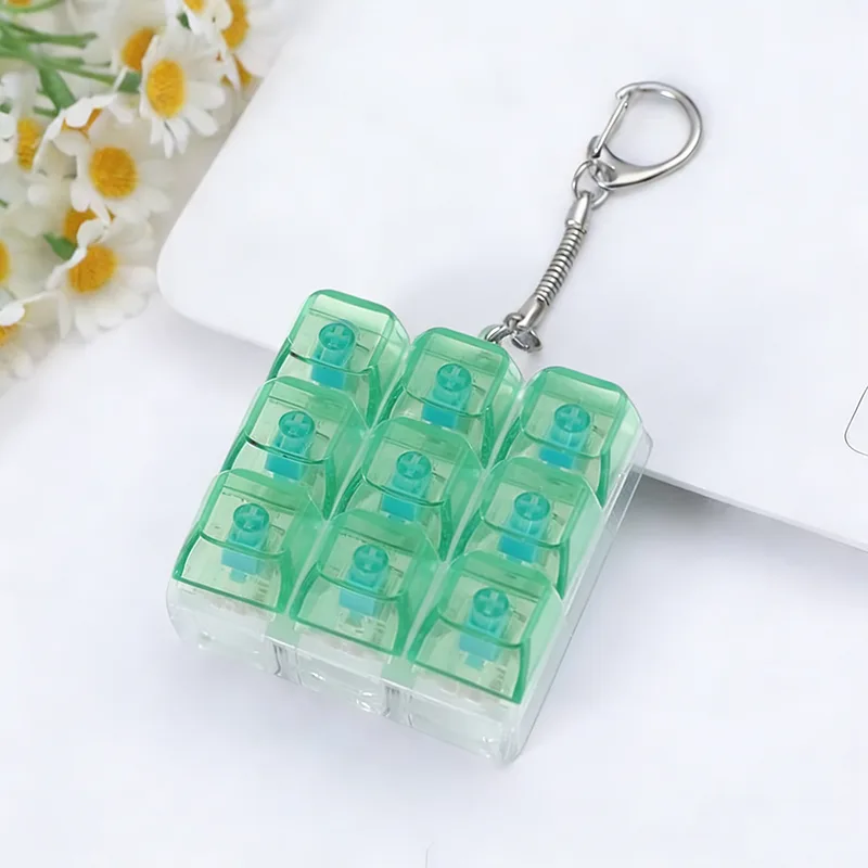 カスタマイズ可能なフィジェットキーホルダーおもちゃ - 9キ - Keyboard Switch Tester のレビューと価格