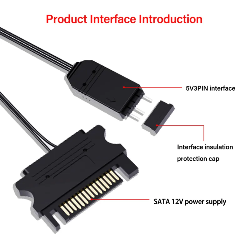 SATA給電5V 3ピンARGBコントローラー、RFリモート - Fan Hub Rgb Controller のレビューと価格