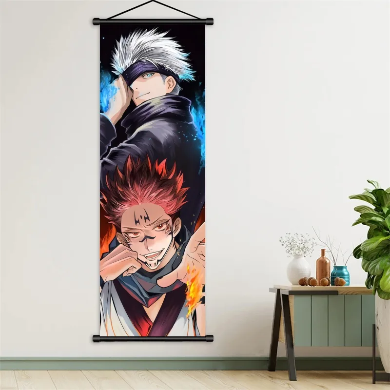 呪術廻戦 五条悟 アニメアート 布製ウォールポスター 壁掛け - Gaming Accessories Bedroom のレビューと価格