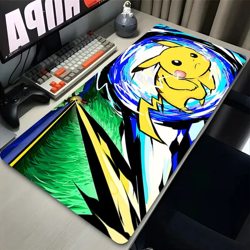 マウスパッド P-ポケモン ピカチュウ コンピュータゲームア - Gaming Accessories For Gaming Setup のレビューと価格